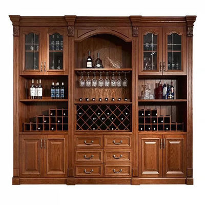 品質  Other Hertz Solid Wood American Classic Style Customized Size Modular Wine Cabinet 工場