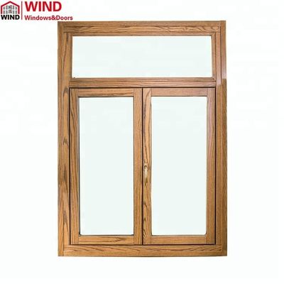 品質  Swing CE Certification Airtight Aluminum Clad Timber Flush Profile Casement Windows 工場